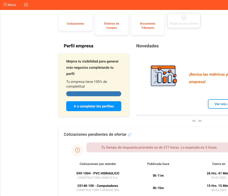 Cotizaciones menú gif